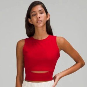 LULULEMON LA FRONT CUT-OUT CROP TOP